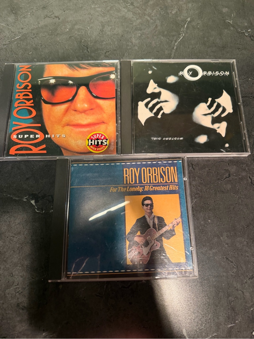 Roy Orbison CD Lot - Super Hits, Mystery Girl, and For The Lonely